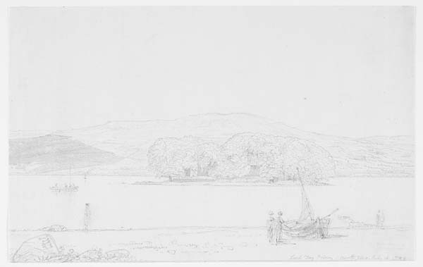 (47) 124a - Loch Tay Priory, north view, July 16, 1789