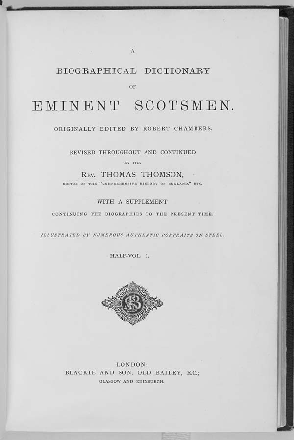 (3) Title page, Half-Volume 1 - 