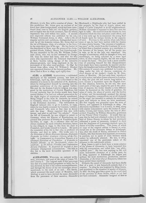 (42) Page 26 - Ales, or Alesse, Alexander