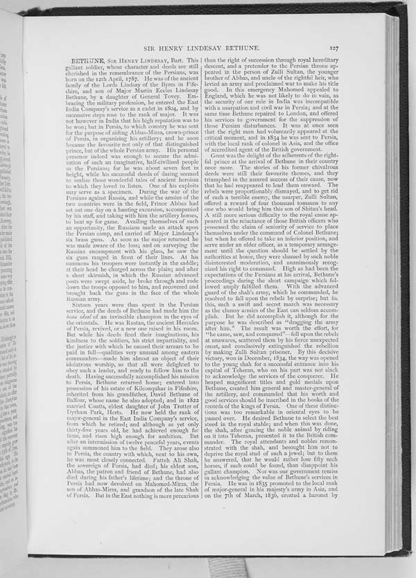 (142) Page 127 - Bethune, Sir Henry Lindesay