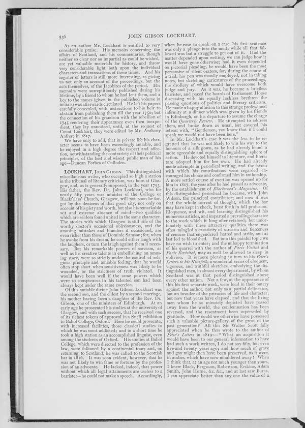 (292) Page 536 - Lockhart, John Gibson