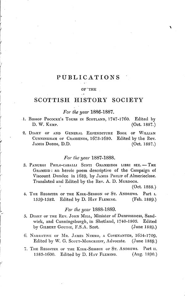 (619) Volume 2, Page [611] - Publications of the Scottish History Society