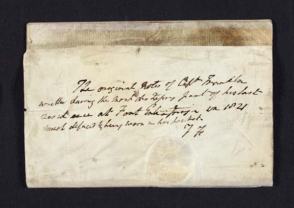 Sir John Franklin's notebook, 1821 - MS.42236