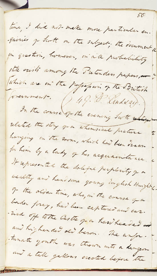 Manuscript of Washington Irving's 'Abbotsford and Newstead Abbey', 1835 - MS42314