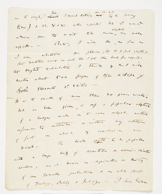 Letter of Charles Darwin to John Murray, 31 March 1859 - MS.42153 ff.12-13