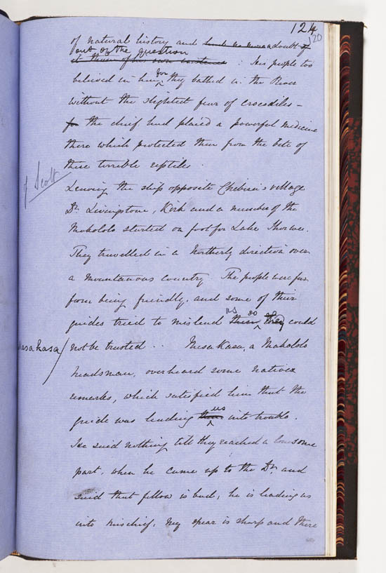 Manuscript of Dr. David Livingstone's 'Narrative of an Expedition to the Zambesi and its Tributaries', 1865 - MS.42436