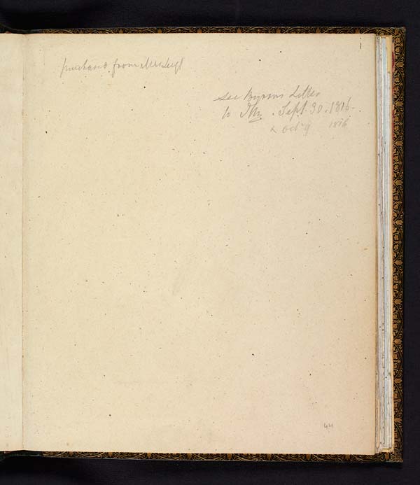 Lord Byron's manuscript of 'Childe Harold's Pilgrimage', Canto III, 1816 - Ms.43325