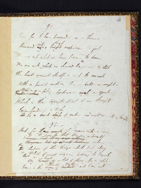 Lord Byron's manuscript of 'Childe Harold's Pilgrimage', Canto III, 1816 - Ms.43325