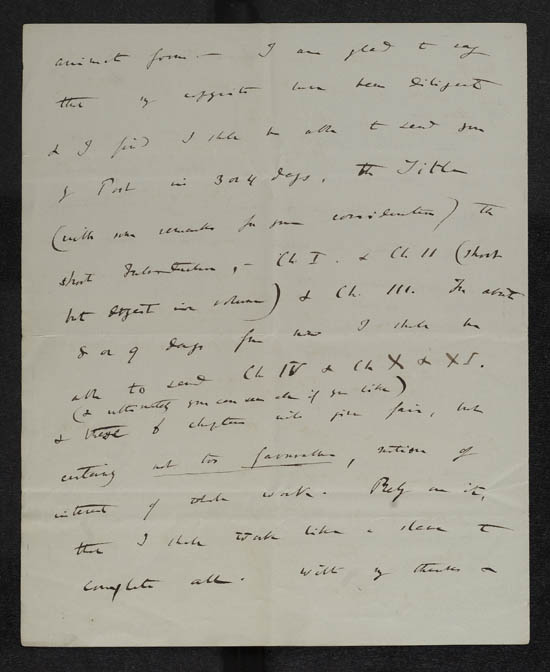 Letter of Charles Darwin to John Murray, 2 April 1859 - MS.42154 ff.18-19