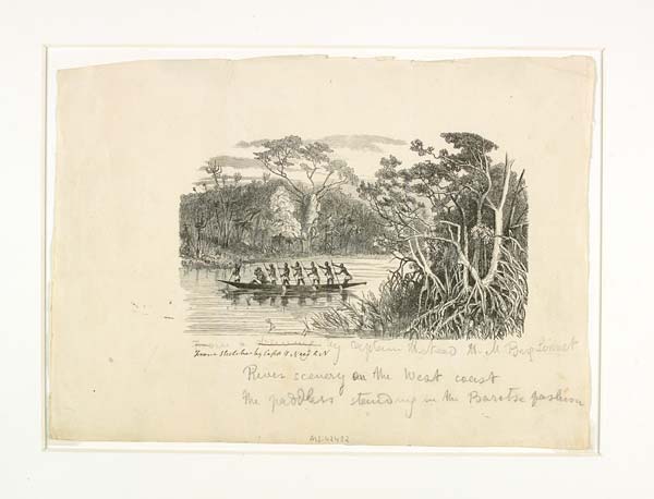 'River Scenery on the West Coast', c. 1856 - MS.42433