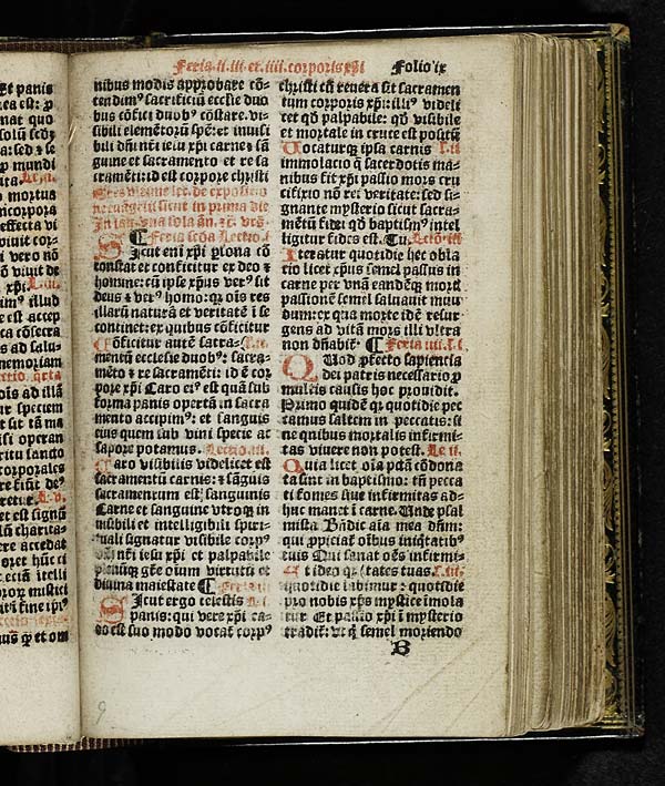 (17) Folio 9 - Feria .ii. iii. et .iii. corporis christi