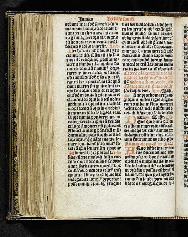 (2) Folio 1  verso - Junius In festo sancti albani anglie prothomartyris