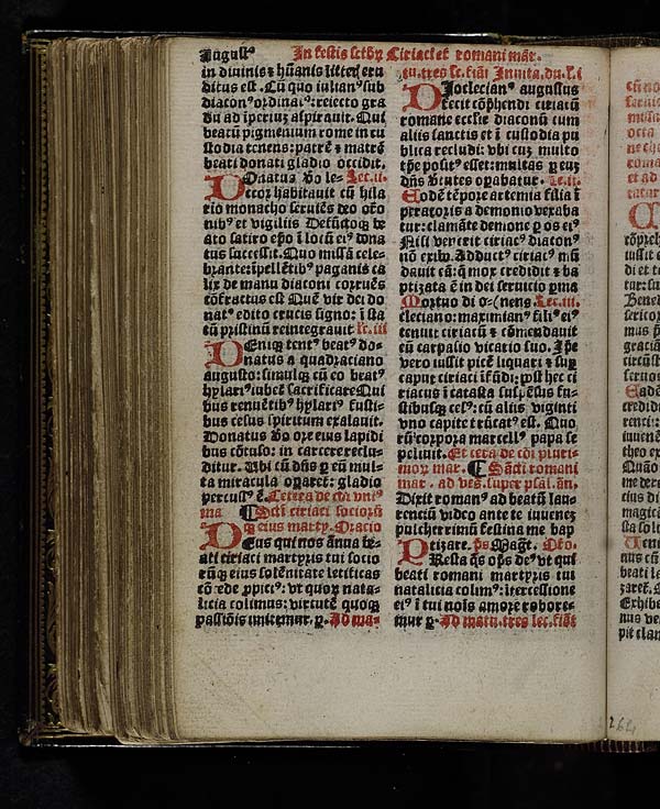 (146) Folio 73 verso - Augustus In festis sanctorum Ciriaci et romani martyrum