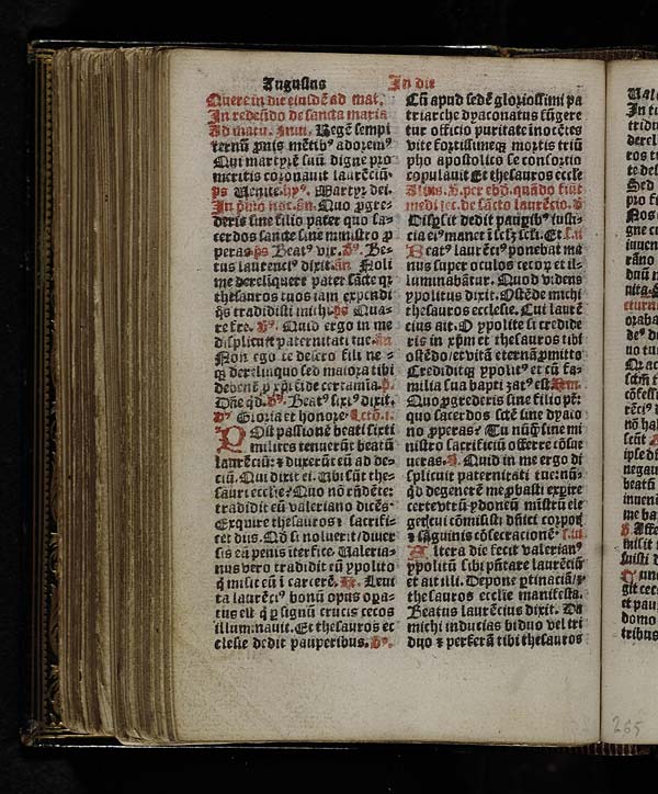 (148) Folio 74 verso - Augustus In die sancti laurencii martyris