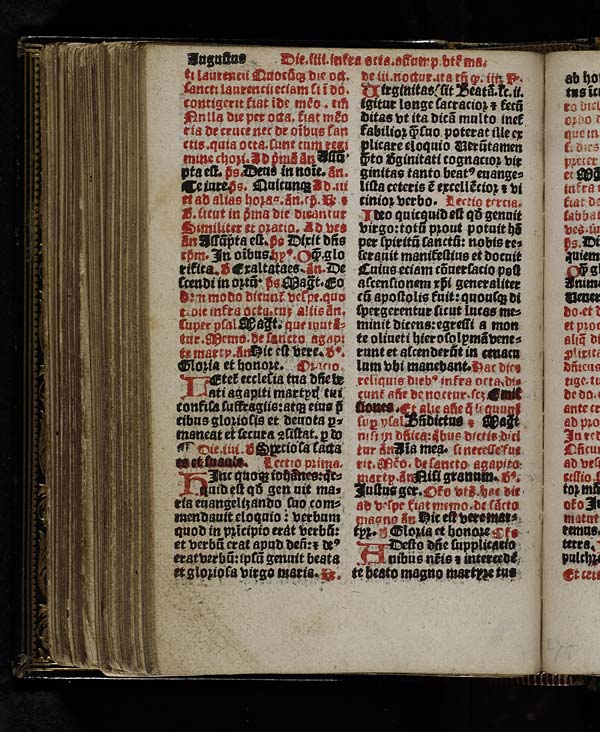(168) Folio 84 verso - Augustus Die .iiii. infra octavam assumpcionis beate marie