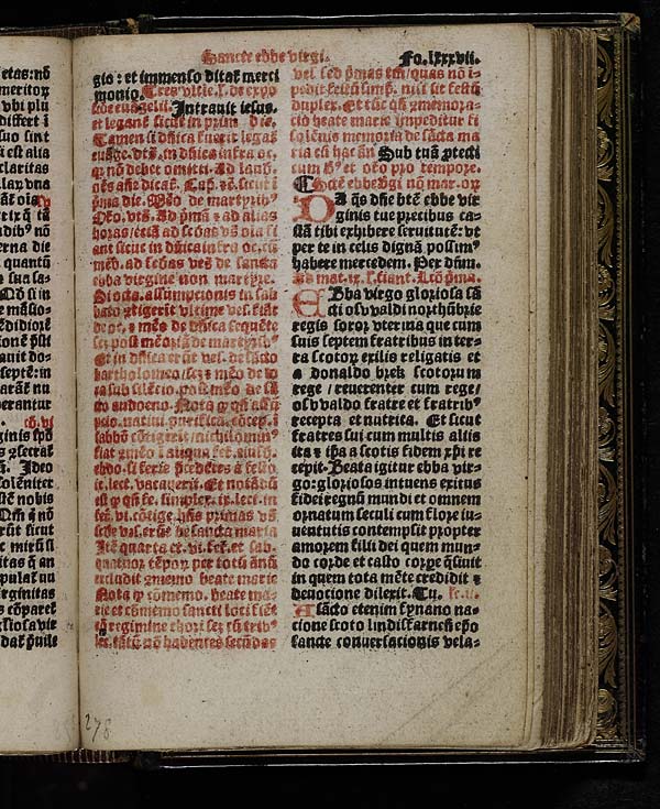 (173) Folio 87 - Sancte ebbe virginis