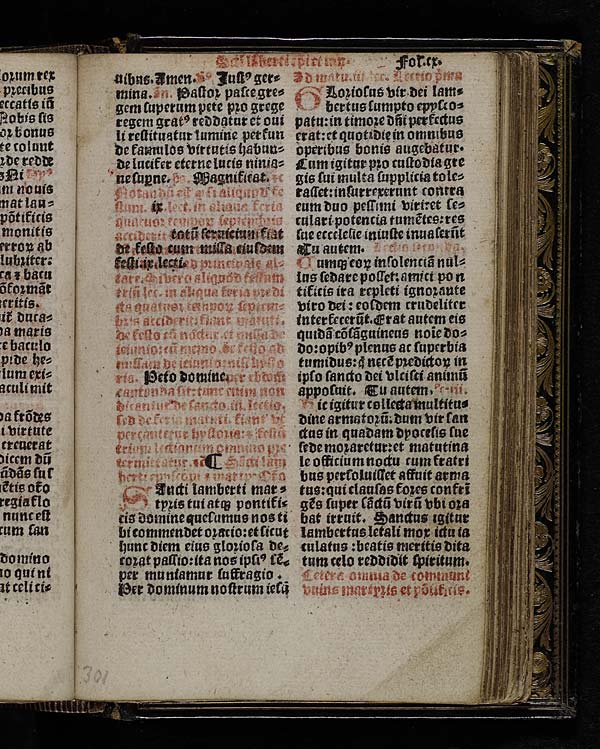 (219) Folio 110 - Sancti lamberti episcopi et martyris