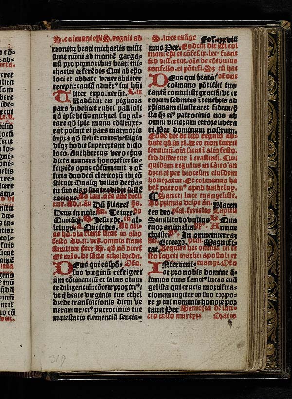 (255) Folio 128 - Sancti colmani episcopi Sancti reguli abbatis Sancti luce evangeliste