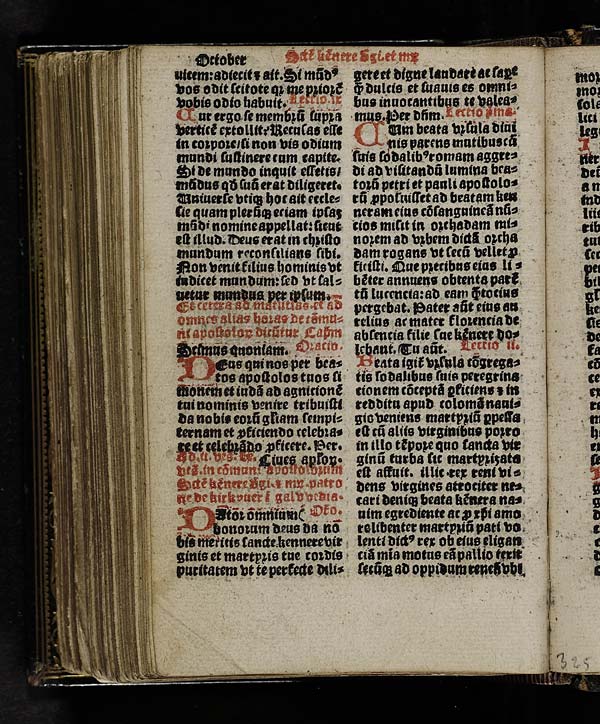 (266) Folio 133 verso - October Sancte kennere virginis et martyris