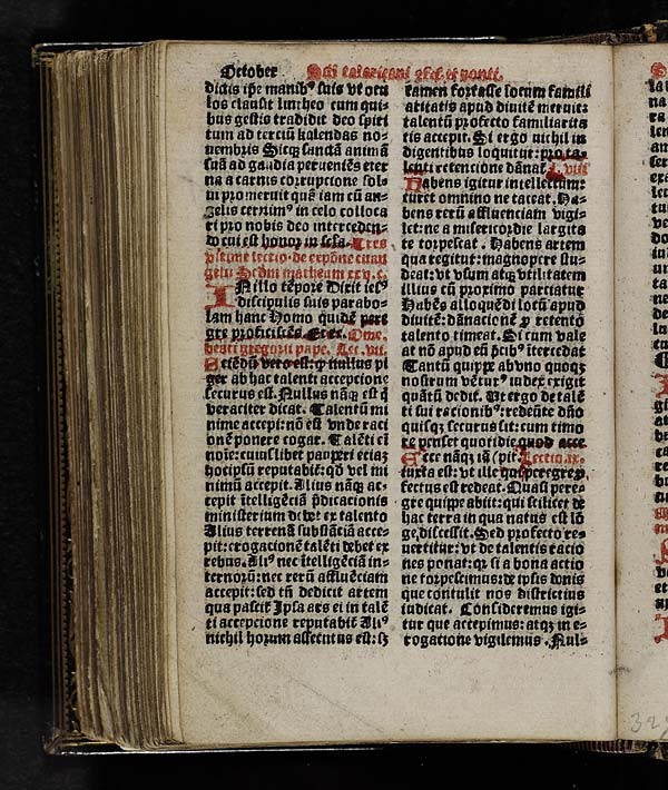 (270) Folio 135 verso - October Sancti talaricani confessoris et pontifici
