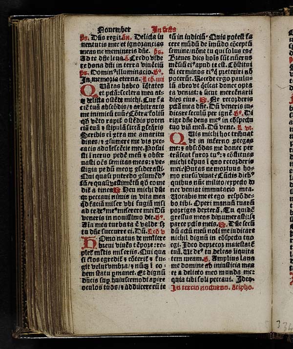 (284) Folio 142 verso - November In festo commemoracionis animarum