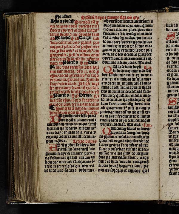 (290) Folio 145 verso - November Sanctorum baye et maure virginum non martyrum