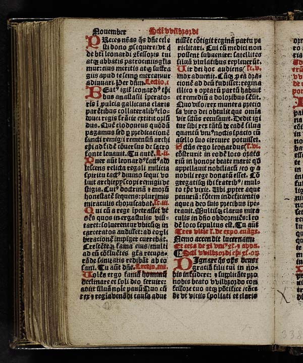 (292) Folio 146 verso - November Sancti vvilbrordi episcopi et confessoris