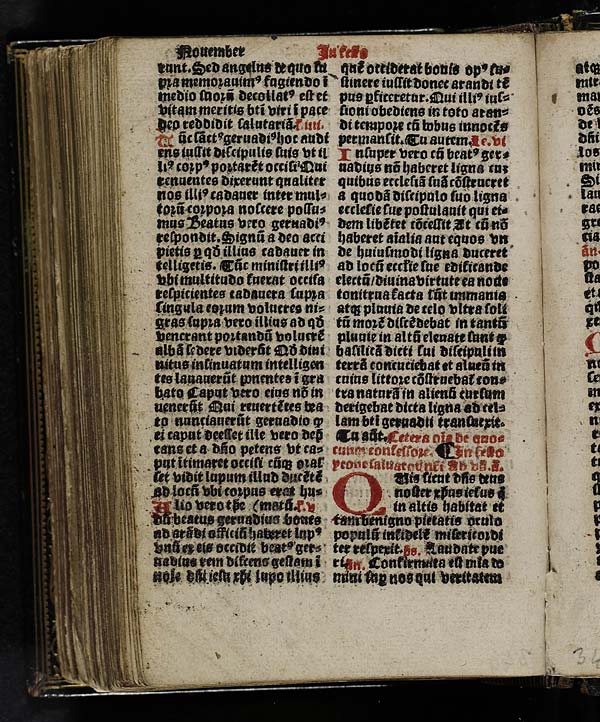 (296) Folio 148 verso - November In festo prone salvatoris nostri