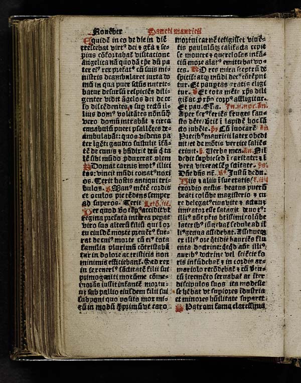 (310) Folio 155 verso - November Sancti mauricii sive macharii episcopi & confessoris