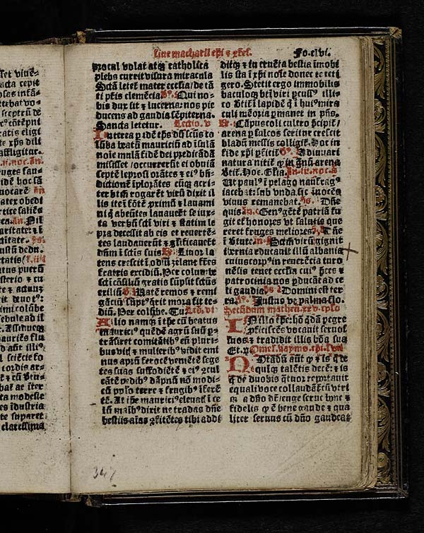 (311) Folio 156 - November Sancti mauricii sive macharii episcopi & confessoris
