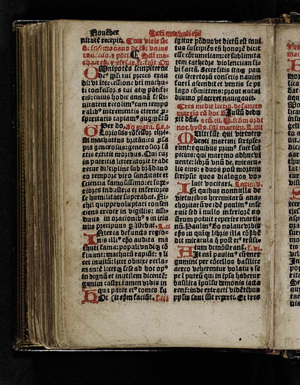 (322) Folio 161 verso - November Sancti machuti episcopi