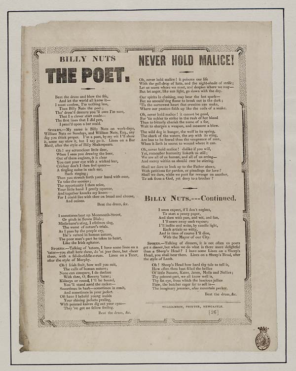 (5) Billy Nuts the poet