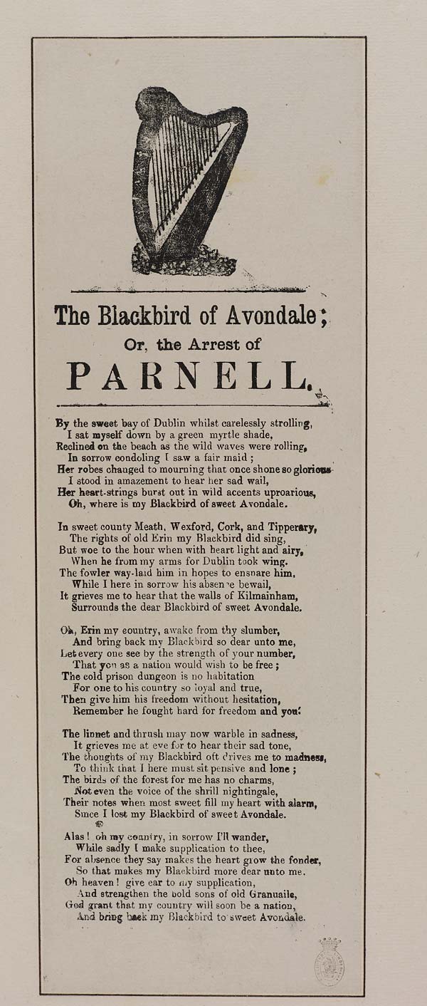 (22) Blackbird of Avondale; or, the arrest of Parnell