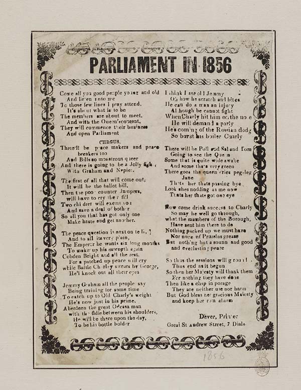 (34) Parliament in 1856