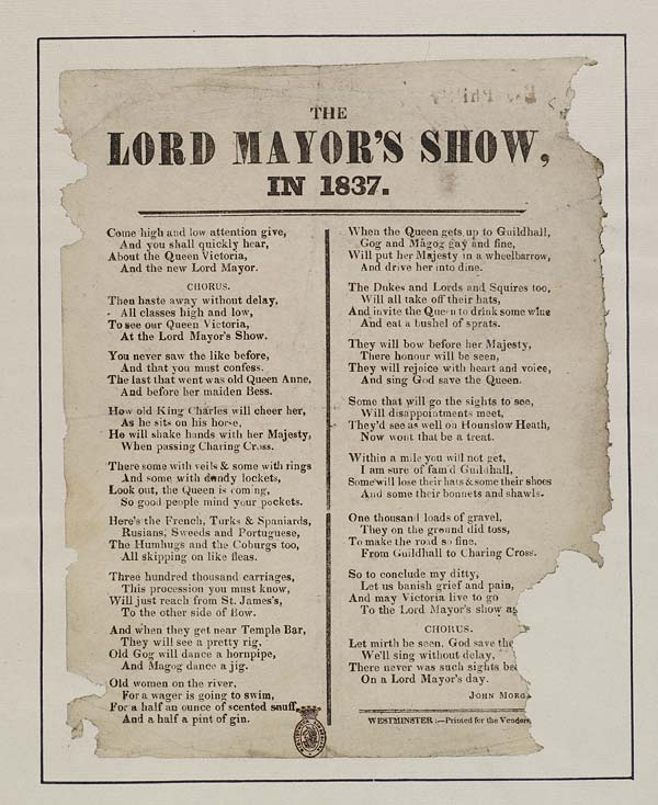 (29) Lord Mayor's show, in 1837