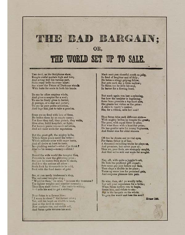 (21) Bad bargain; or, the world set up to sale