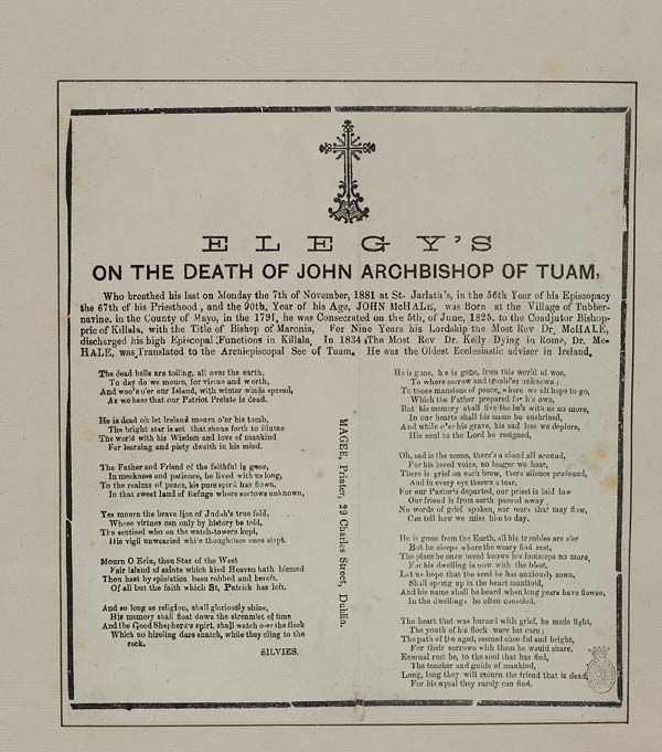 (19) Elegy's on the death of John Archbishop of Tuam