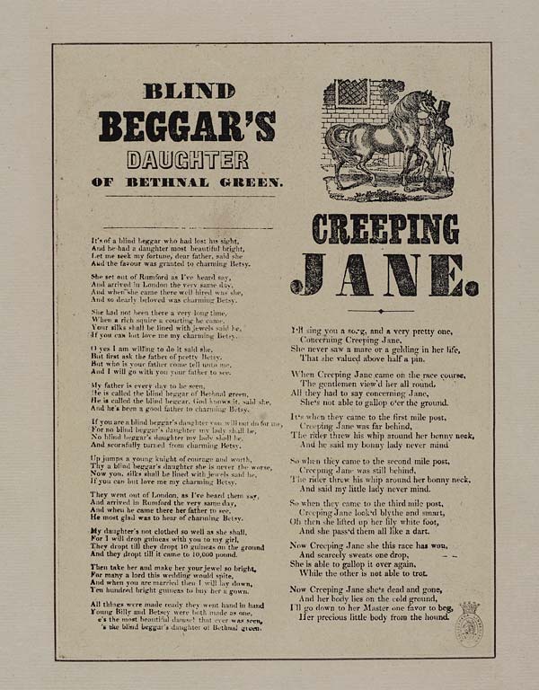 (15) Blind beggar's daughter of Bethnal Green