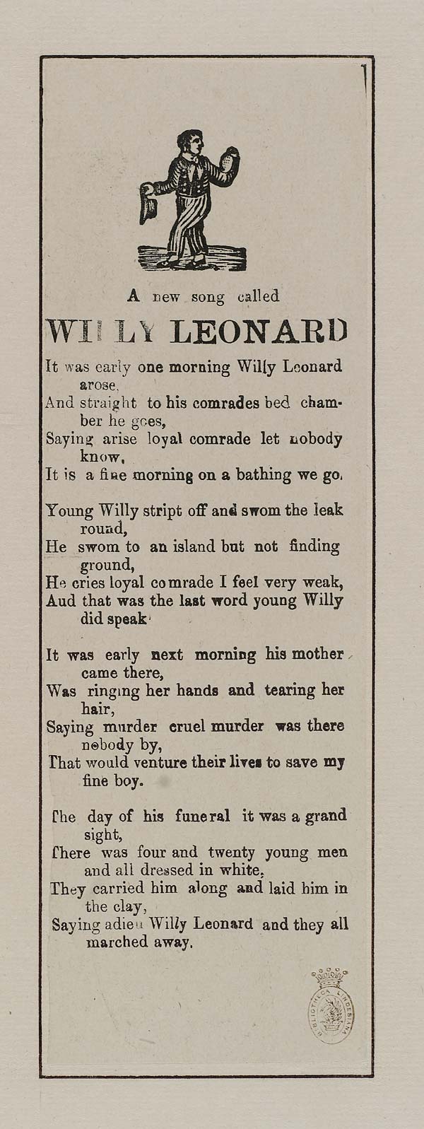 (12) New song called Willy Leonard