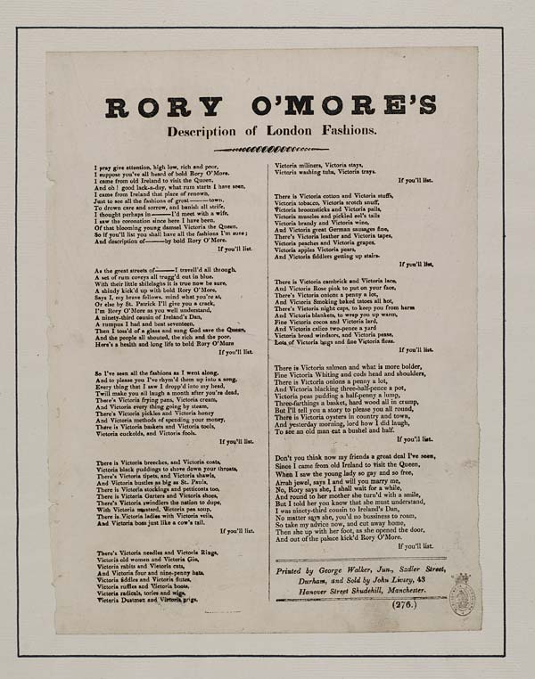 (11) Rory O'More's description of London fashions