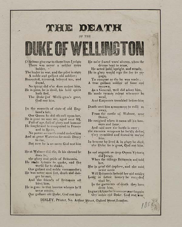 (41) Death of Duke of Wellington