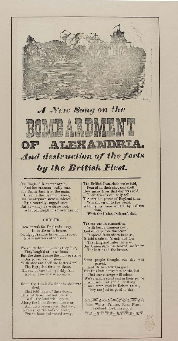 (14) New song on the bombardment of Alexandria