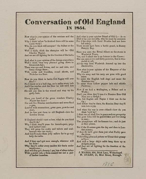 (41) Conversation of old England in 1854