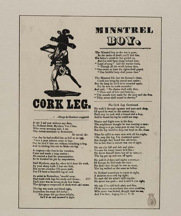 Cork leg Occupations English ballads National Library of Scotland