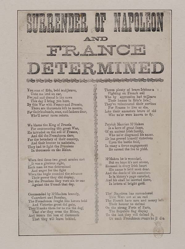 (26) Surrender of Napoleon and France determined