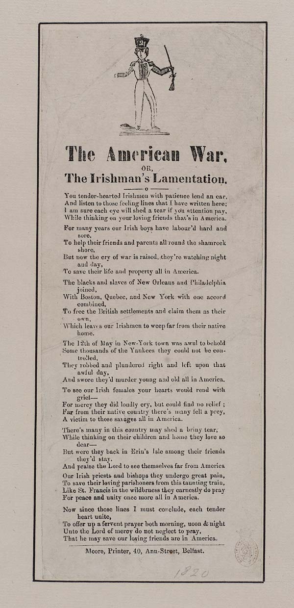 (27) American war, or, The Irishman's lamentation