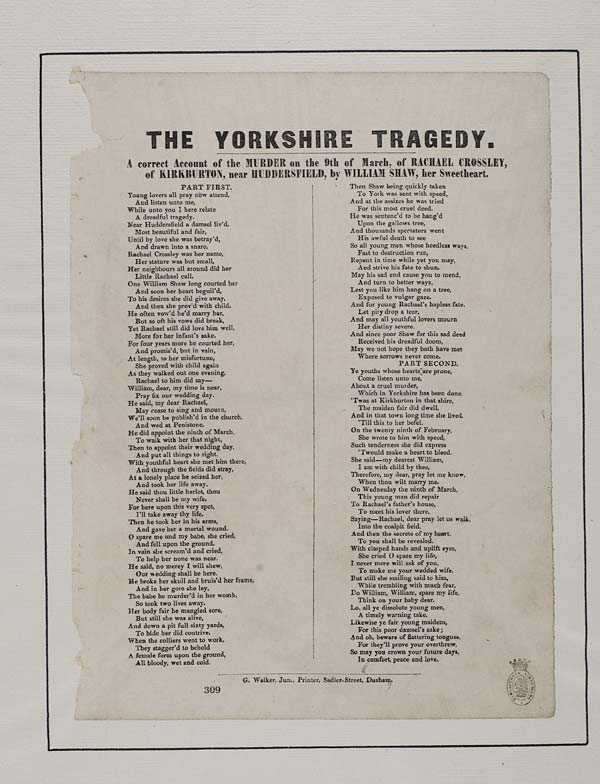 (91) Yorkshire tragedy