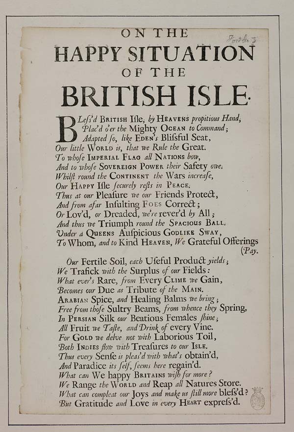 (3) [Page 3] - On the happy situation of the British Isle