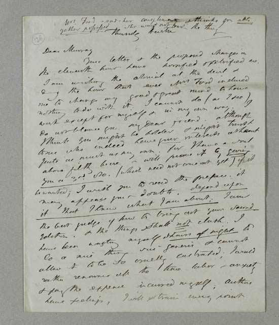 Letter of Richard Ford to John Murray 1846 - MS.42226