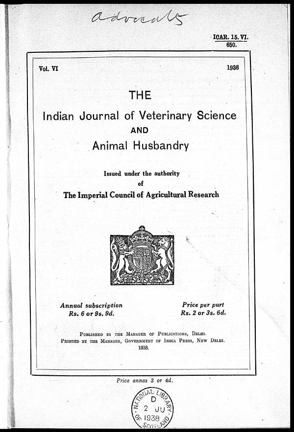 thesis title for veterinary medicine